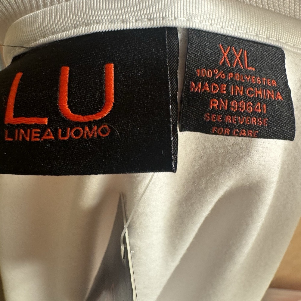 Raffi Linea Uomo Activewear Track Jacket White Men's 2XL TRUSSARDI ITALY NWT - Picture 6 of 6